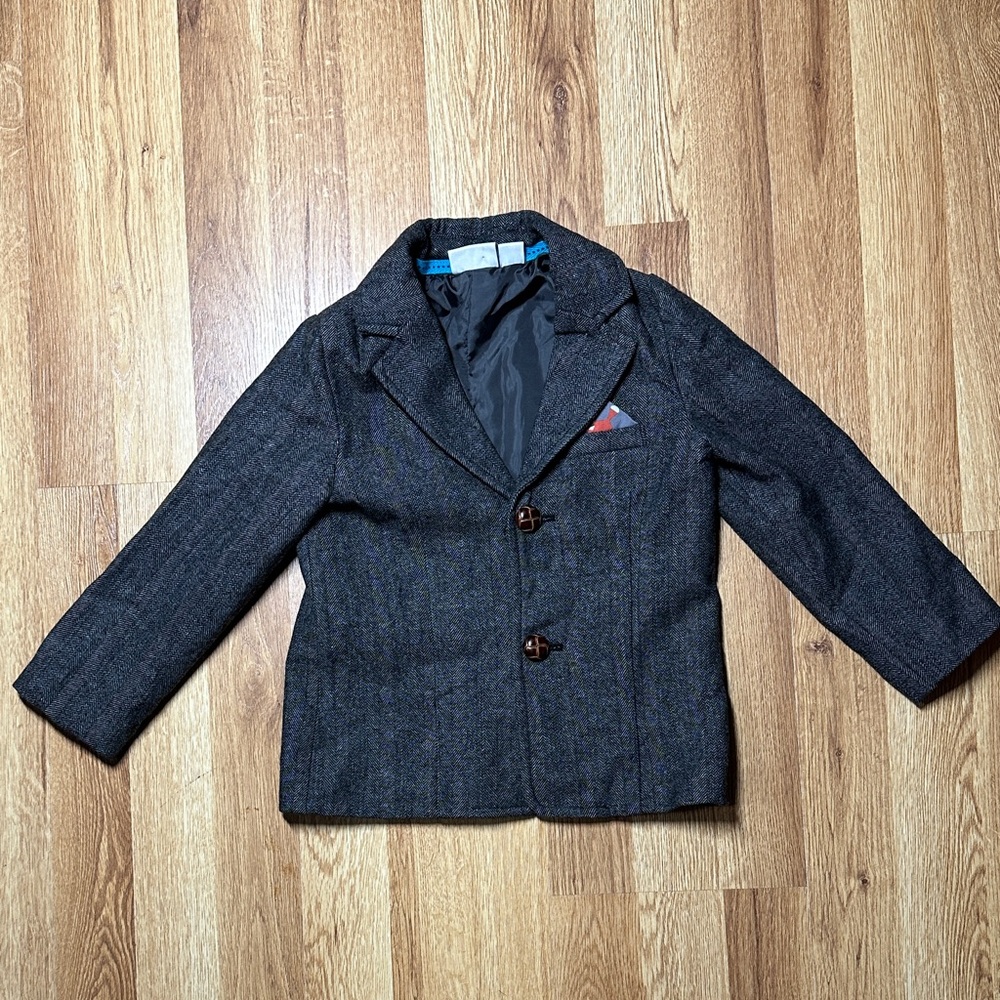 Little Maven Classic Gray Kids Blazer